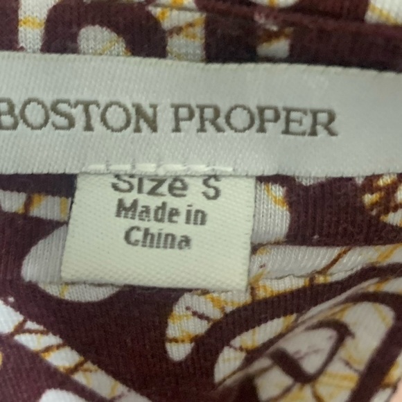 Boston Proper Embellished Islander Bohemian Racerback tank w shelf bra sz S - Picture 7 of 9